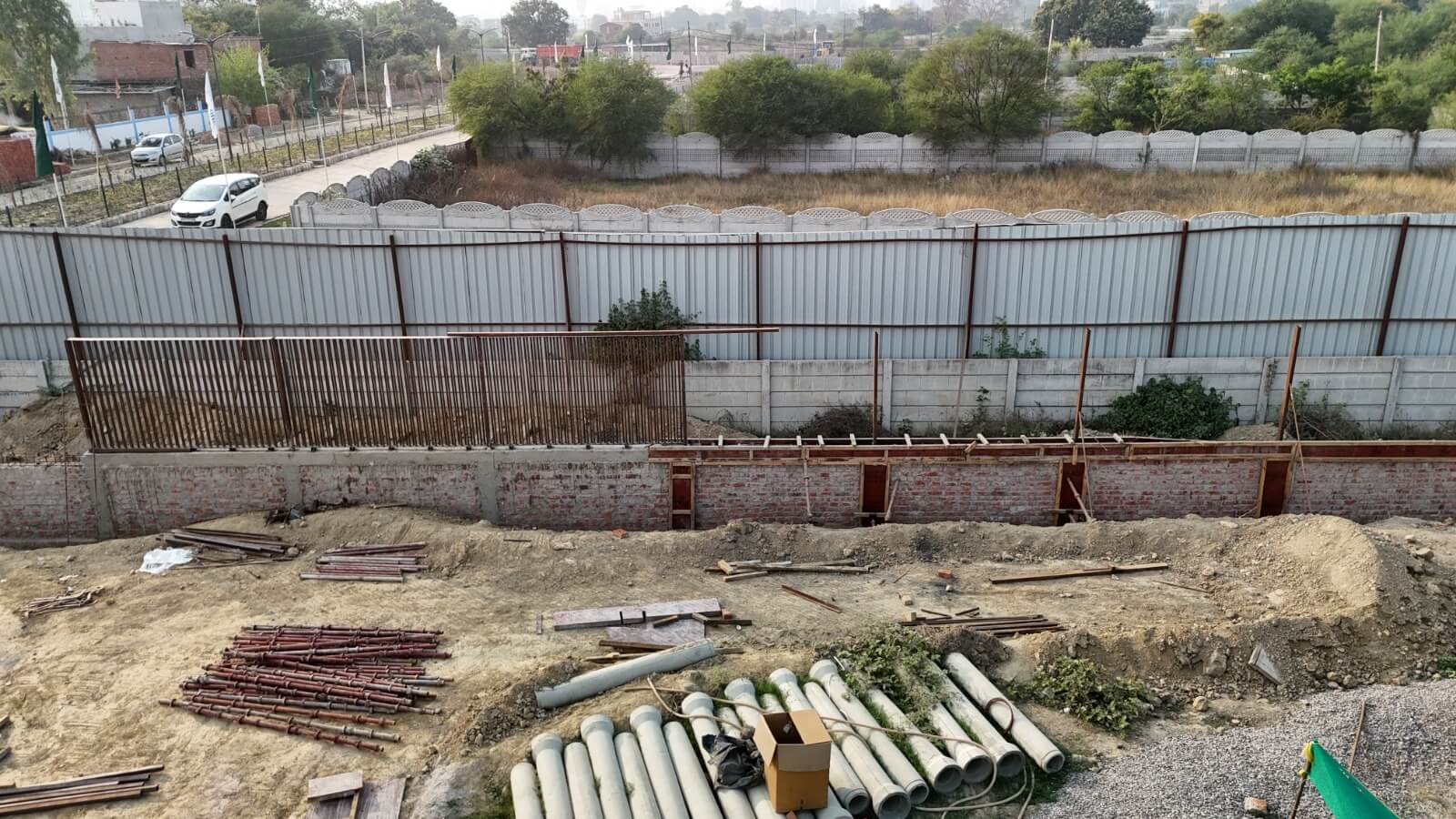 Boundary wall Railing Mock Up