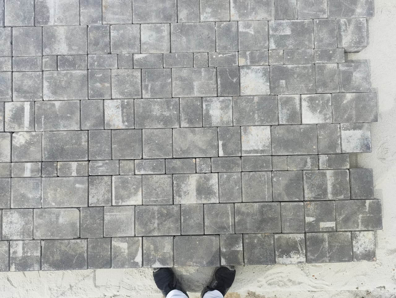 Granite cobble mock up