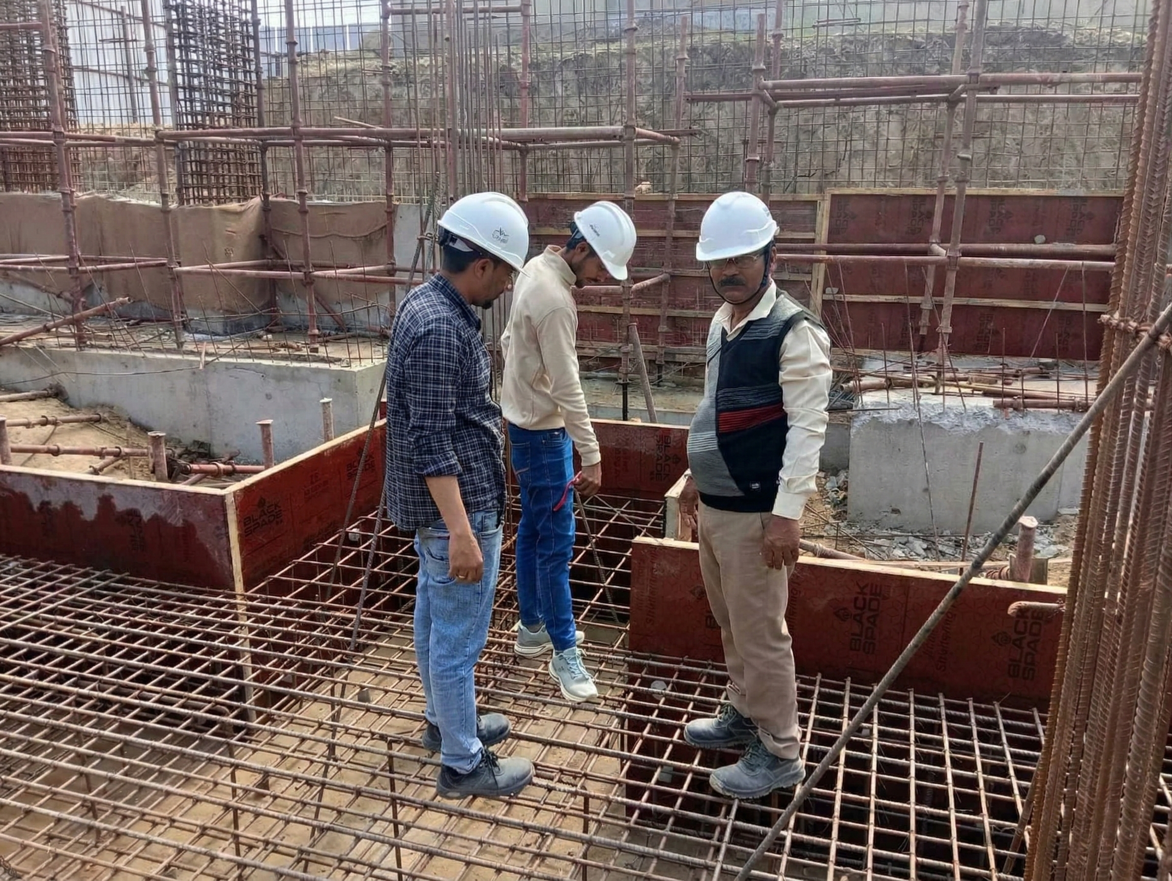 Inspection before raft casting