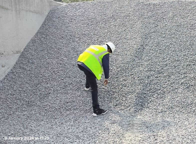 RMC Plant visits for inspection of Raw material before casting