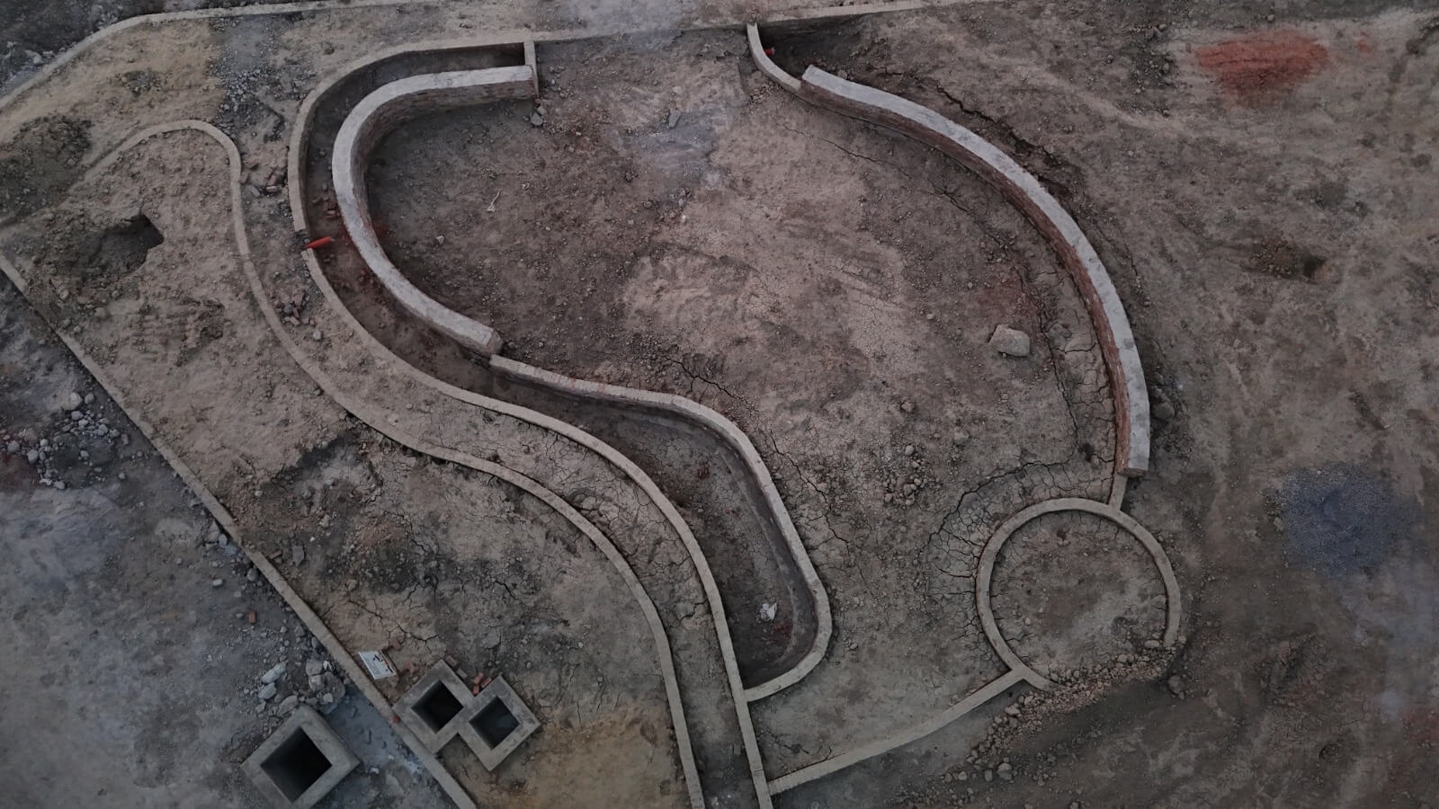 Seating Area Brick work completed