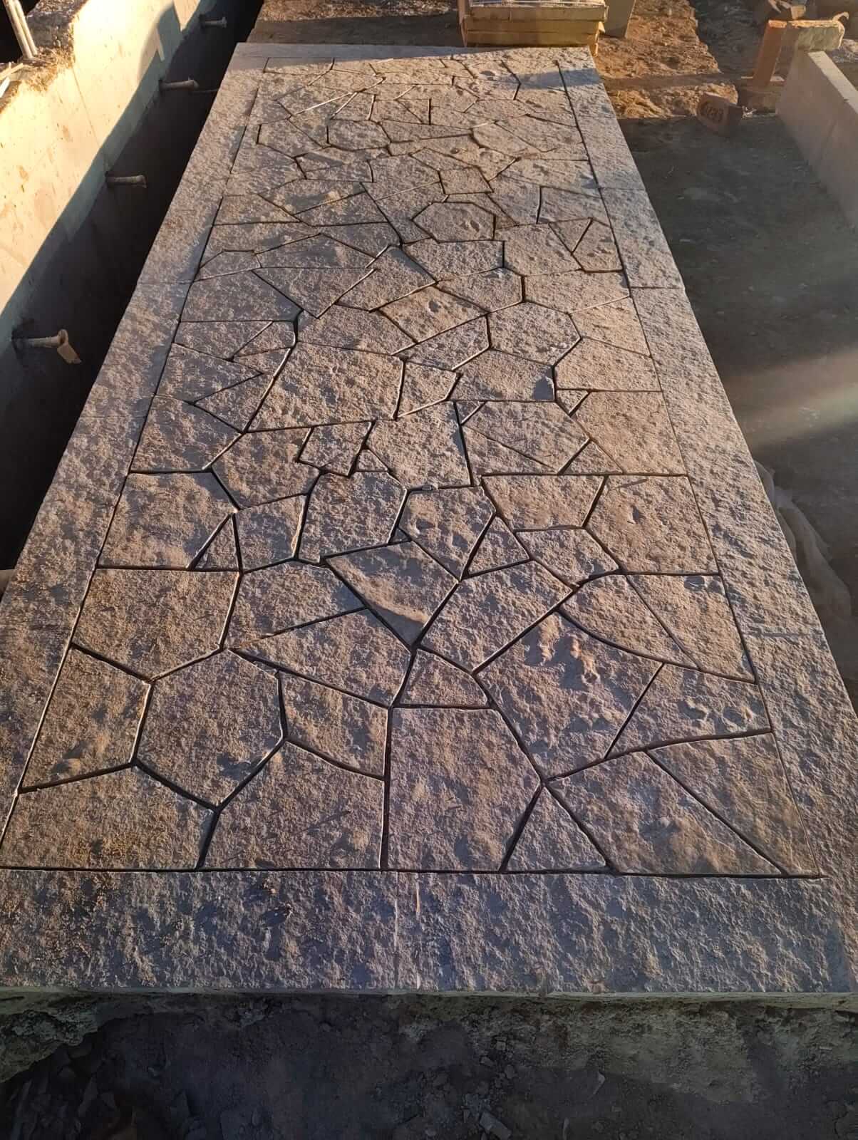 Crazy pattern mock up for pathway