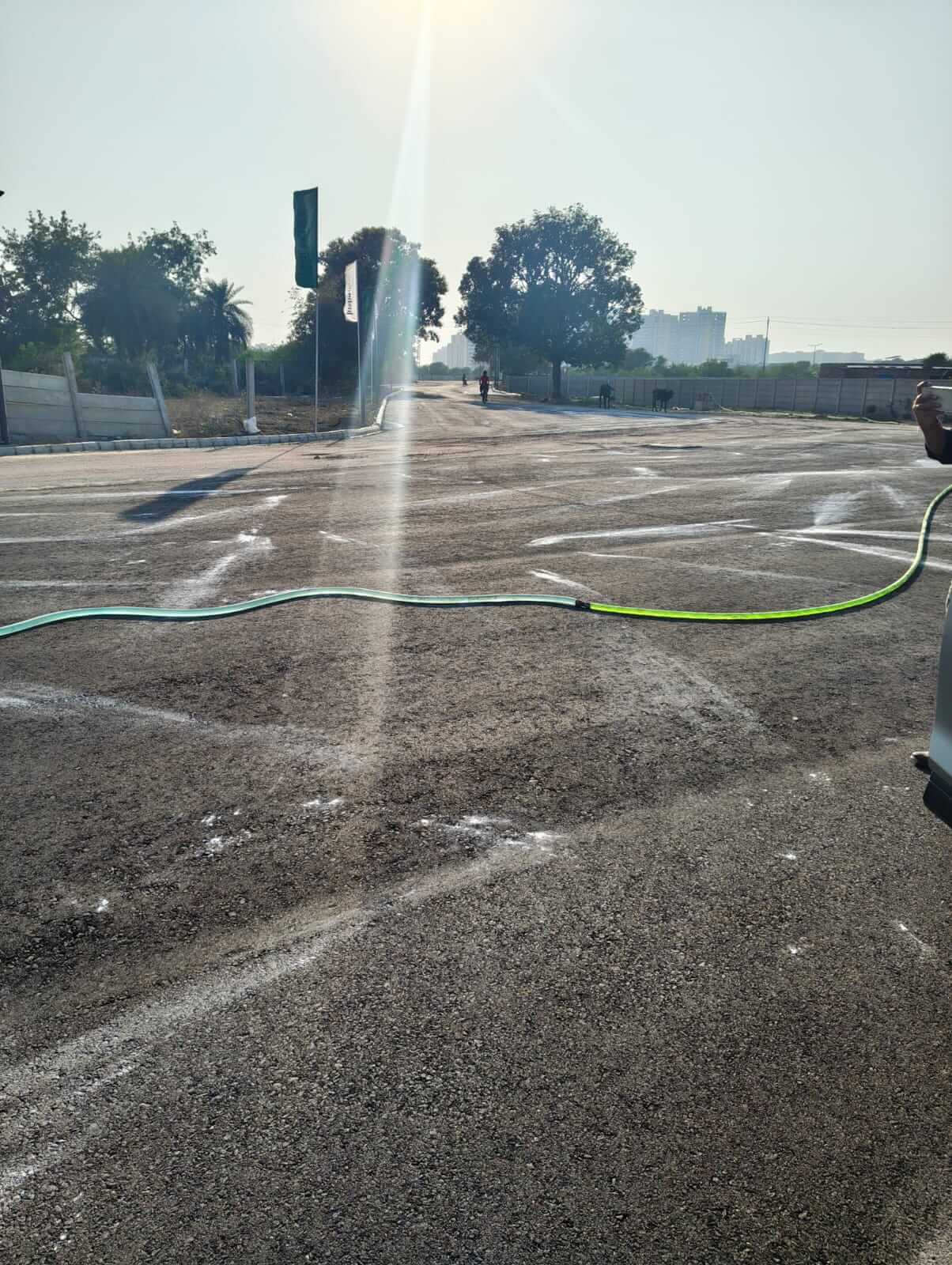 Entry gate outer road development completed