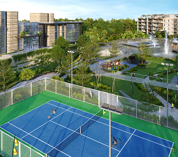 Tennis Court Balcony View